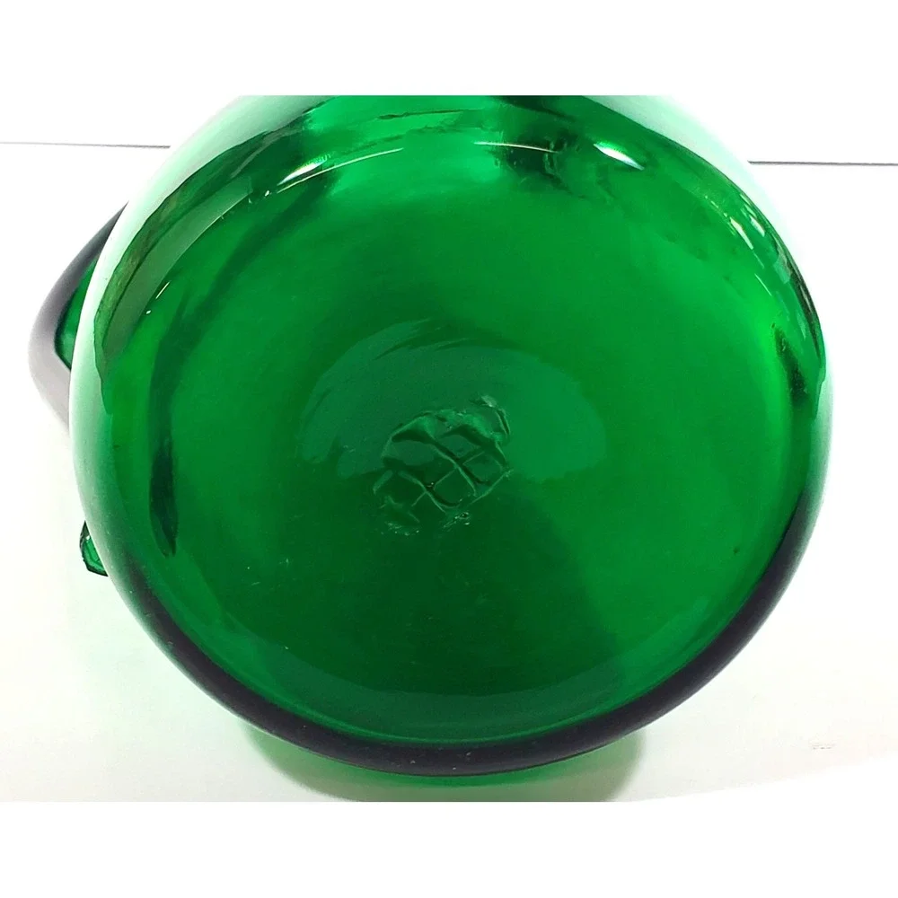 Vintage‎ Indiana Handcraft Glass Pitcher Spring Green 12 1/2